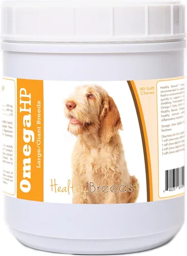 Vista 165 de Healthy Breeds Affenpinscher Omega HP - Masticables suaves para piel y pelaje, 60
