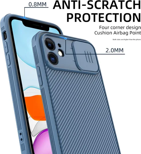 Vista 6 de Funda magnética diseñada para iPhone 11, [protección de grado militar y compatible con MagSafe], funda para iPhone 11 con funda para cámara, funda