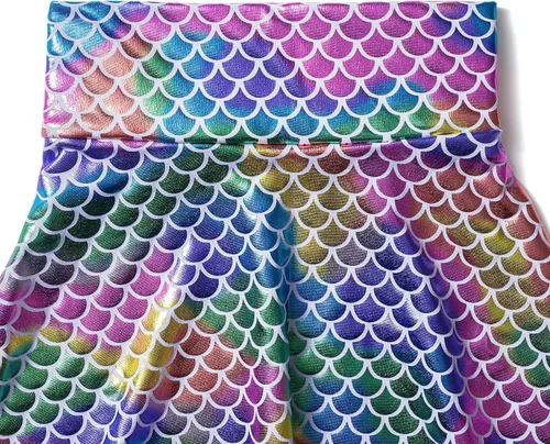Vista 3 de Vestido de sirena para niñas, traje de cumpleaños de sirena, tutú de sirena para niñas