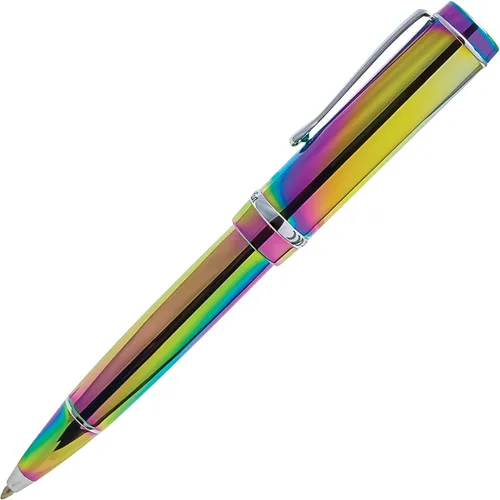 Vista 2 de Conklin Duragraph - Bolígrafo de punta fina PVD, edición especial, arco iris (CK71915)