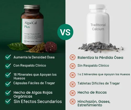 Vista 2 de ALGAECAL Plus Bundle - Vitamina D3 completa 4 en 1 y calcio de algas rojas con 16 nutrientes que apoyan los huesos, clínicamente apoyado
