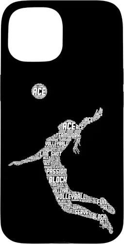 Vista 6 de Funda para iPhone 17 de voleibol para adolescentes y mujeres