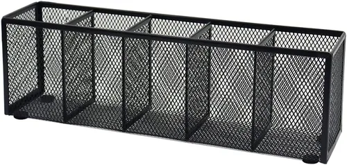 Vista 8 de 2 soportes para lápices de malla negra, pequeño organizador de escritorio de metal para escritorio, artículos de oficina, soporte de almacenamiento