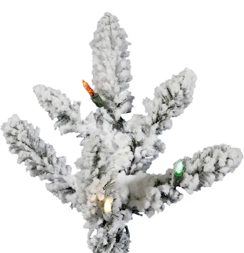 Vista 2 de Vickerman Árbol flocado de Utica con 492 puntas