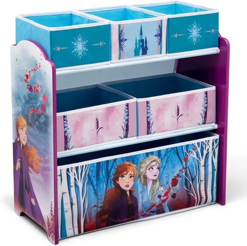 Vista 10 de Disney Frozen II - Organizador de juguetes para diseño y almacenamiento de 6 contenedores por Delta Children, certificado Greenguard Gold