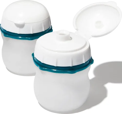 Vista 26 de OXO Good Grips Prep and Go - Recipiente dividido para 2 tazas, color azul océano