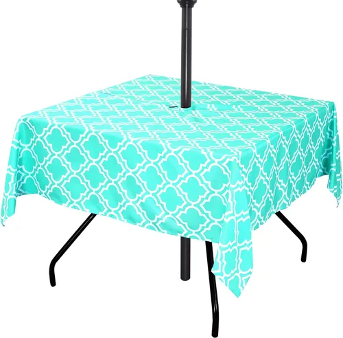 Vista 27 de Poise3EHome - Mantel impermeable antiderrames para exteriores e interiores, para camping, picnic, té de la tarde, asados, flores