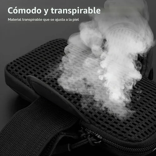 Vista 7 de Prime Comfort Brazalete para teléfono para correr, bandas para iPhone para ejercicio, bandas de brazo para correr para teléfono celular, monedero