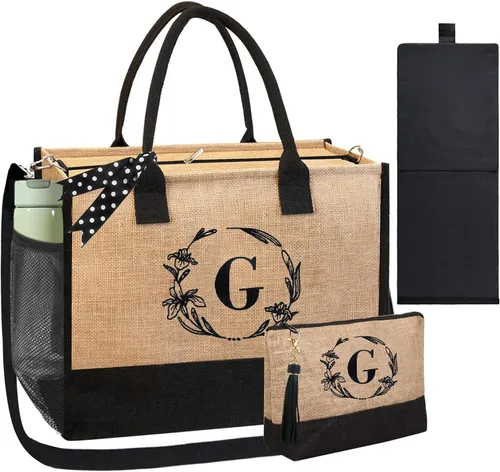 Vista 91 de BeeGreen Bolsa personalizada para mujeres, mamá, profesora, amigas, hermana, bolsas de regalo con bolsa de Comestic