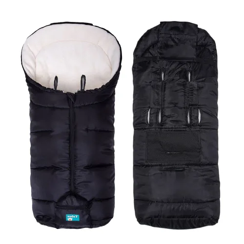 Vista 8 de Yobee Saco universal para todos los cochecitos, bolsa de felpa cálida resistente a la intemperie, fácil de instalar, accesorios multifunción