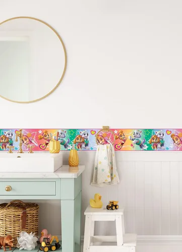 Vista 3 de RoomMates rmk12129bd Patrulla Canina Skye y Everest Papel Pintado Adhesivo Borde