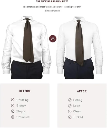 Vista 6 de KK & Jay Supply Co. Shirttail Garters - Camisa a rayas