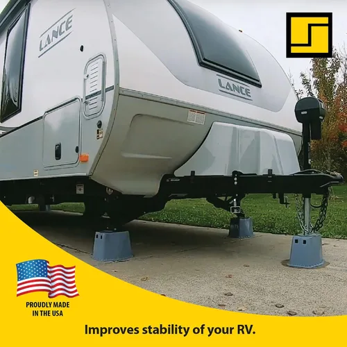Vista 6 de Stromberg Carlson JBP-813.1 Base Pad Peak - Bloque de gato de remolque – Almohadillas para RV – Accesorios para remolque de viaje – Base de gato