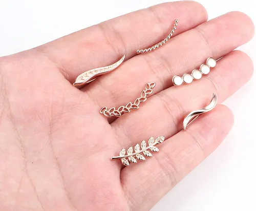 Vista 6 de FIBO STEEL Aretes para mujer