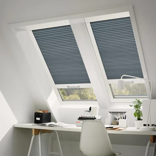 Vista 32 de Persianas de tragaluz con bloqueo de luz para techo, persianas celulares sin cables, aislamiento térmico, persianas de panal para techo, ventanas