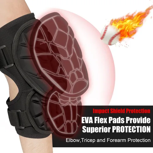 Vista 2 de Batter's Elbow Guard Baseball Softball Elbow Guard Elbow Pad Forearm Guard for Youth and Adult