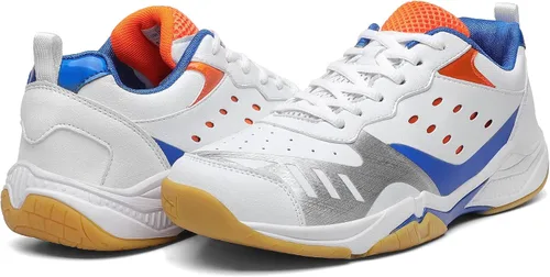 Vista 5 de LUPWEE Zapatos de pickleball para hombres y mujeres, zapatos de tenis ligeros para interiores y exteriores, para entrenamiento de cancha, raqueta