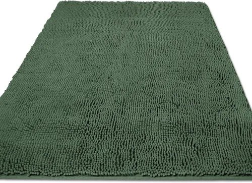 Vista 37 de Yeaban Alfombras pequeñas de baño de felpilla de 12 x 12 pulgadas, absorbentes y lavables, antideslizantes, de felpa y suaves para baño, ducha