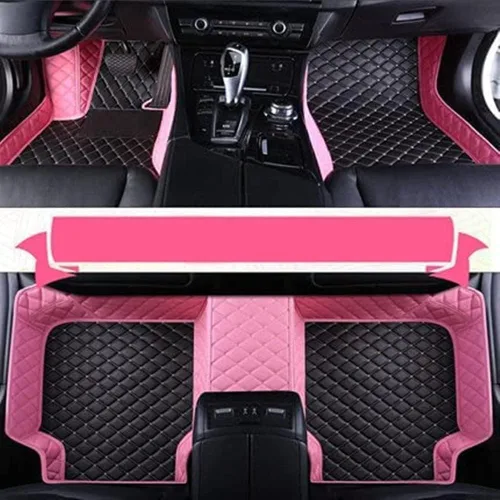 Vista 21 de Alfombrillas personalizadas para automóvil compatibles con Audi, BMW, Mercedes-Benz, Chevy, Cadillac, Honda, Toyota, Lexus, Infiniti, Nissan, rojo