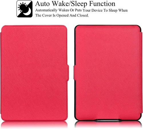 Vista 2 de REASUN Funda para Kindle Paperwhite 123, funda delgada con ranuras magnéticas para tarjetas con funda protectora de encendido y apagado automático