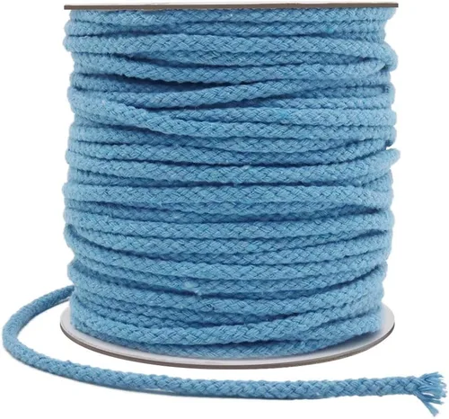 Vista 13 de Tenn Well Cordón de macramé de 165 pies y 0.197 in de algodón trenzado Beige