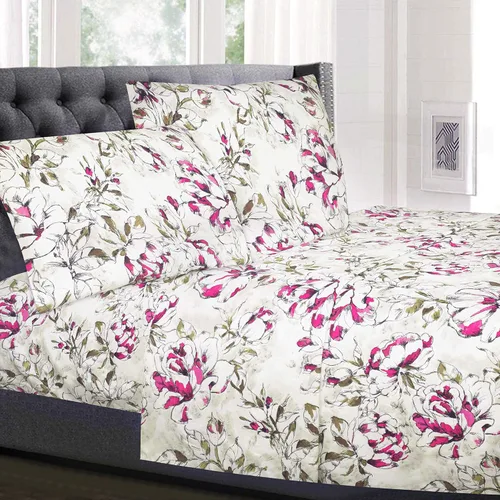 Vista 50 de Juego de sábanas extrasuaves de tamaño individual, ropa de cama transpirable y lujosa con correas elásticas integradas para las esquinas, colección
