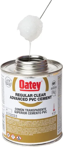 Vista 9 de Oatey 31929 PVC Regular Advanced Cemento, Transparente, 1 Galón