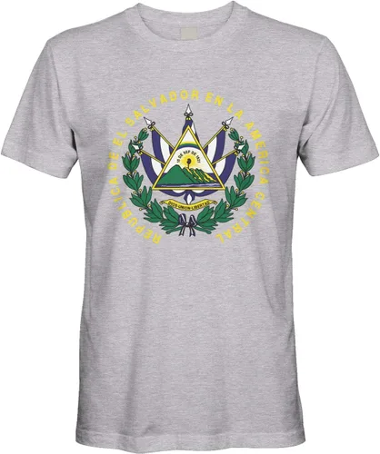 Vista 4 de Cybertela Camiseta de hombre Escudo de Armas de El Salvador
