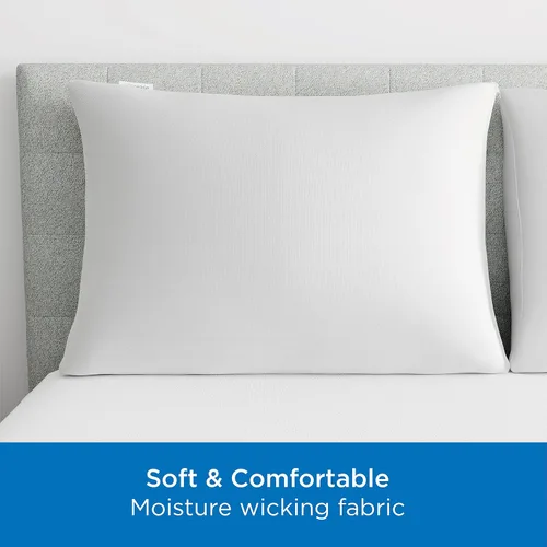 Vista 4 de AllerEase - Protectores de almohada para máxima alergia estándar/Queen, paquete de 4
