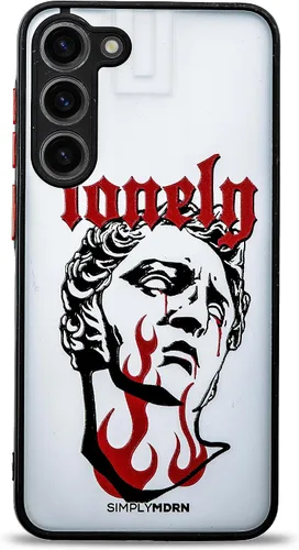 Vista 38 de SIMPLYMDRN Funda delgada para Samsung S23, diseño de Joker Haha, funda genial para hombre, funda de diseñador de villanos de superhéroes, delgada