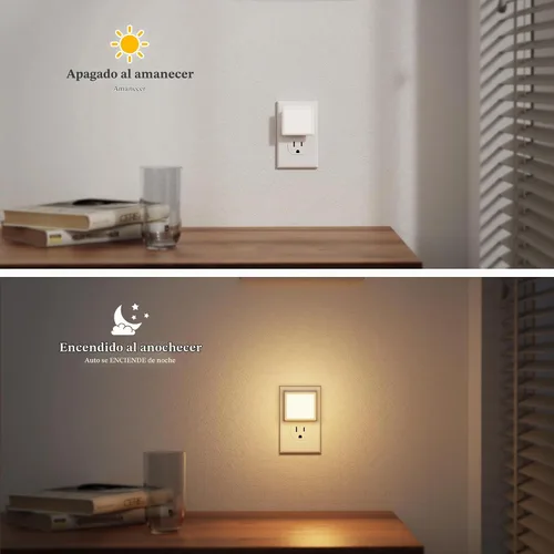 Vista 3 de JandCase LED 3CCT Night Lights Plug into Wall, 0.3W Plug in Night Light