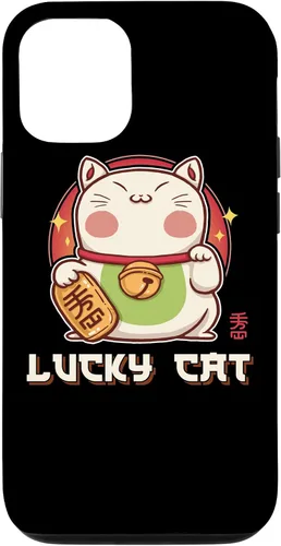 Vista 26 de Funda para iPhone 16 Maneki Neko Waving Cat Lucky Feline Lucky Kawaii Anime