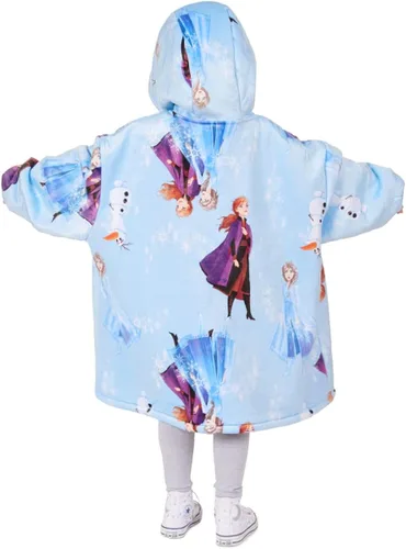 Vista 4 de Disney Frozen and Minnie Mouse Way - Sudadera grande con capucha para niñas, sudadera de gran tamaño con capucha