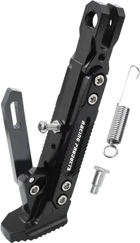 Vista 22 de Caballete universal para motocicleta con soporte lateral ajustable para pie, caballete de estacionamiento para motocicleta eléctrica, soporte