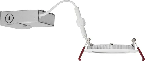Vista 10 de Juno Luces empotrables LED de 6 pulgadas, luz descendente de oblea redonda 5 en 1, temperatura de color blanco conmutable, 120 voltios, borde