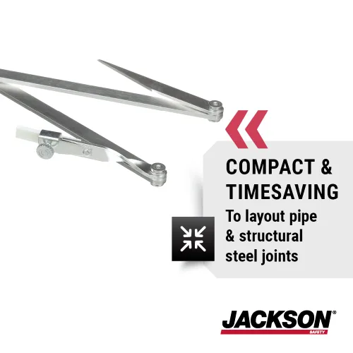 Vista 2 de Jackson Safety Marcador de radio de contorno - aluminio, radio de hasta 24 pulgadas - tamaño estándar