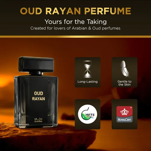 Vista 5 de RAYAN Oriental Oud Perfume – Eau de Parfum árabe de lujo para hombre, 100 ml (3.34 fl oz) Colonia Oud de larga duración con sándalo, cardamomo