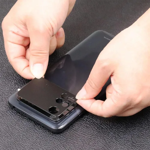 Vista 4 de Ibywind Protector de pantalla para Poco M4 Pro 4G 6.43", con protector de lente de cámara de metal, sin burbujas, fácil de instalar