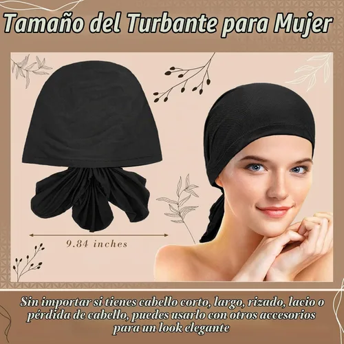 Vista 2 de Syhood Slip on Pre Tied Head Scarves for Women