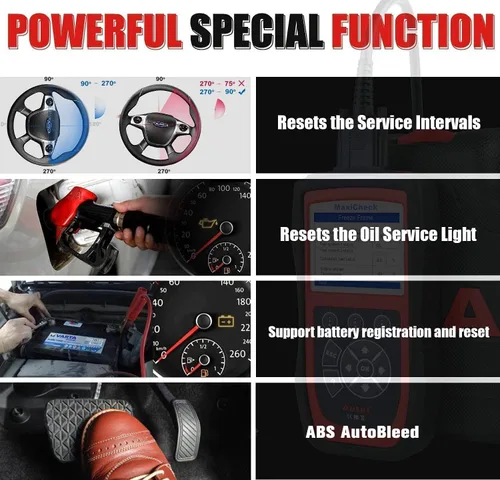 Vista 3 de Autel MaxiCheck PRO - Herramienta de Escaneo AutoBleed de Purga de Frenos ABS con Diagnóstico ABS SRS, OBDII Completo, BMS EPB SRS SAS Servicios