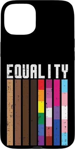 Vista 9 de Igualdad Negro LGBT Pride Rainbow Lesbian Gay Bi Trans - Funda de regalo para iPhone 17