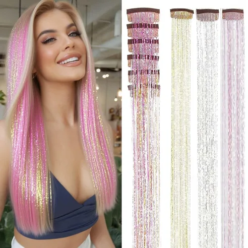 Vista 39 de Extensiones de cabello humano real con broches, 4.23 oz, 7 unidades, extensiones de cabello humano real con clip, de 14 pulgadas, rubio ceniza a