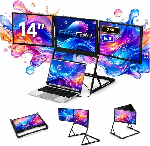 Vista 12 de TriCreate 16 FHD 16" Triple Monitor Extensor portátil
