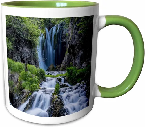 Vista 7 de 3dRose Tunnel on Iron Mountain Road at Sunset 11oz Two-Tone Black Mug