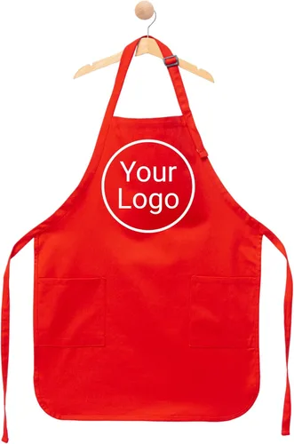 Vista 8 de Delantal con logotipo personalizado, delantal de cocina personalizado para hombres, mujeres y niños, delantal de chef ajustable con bolsillos