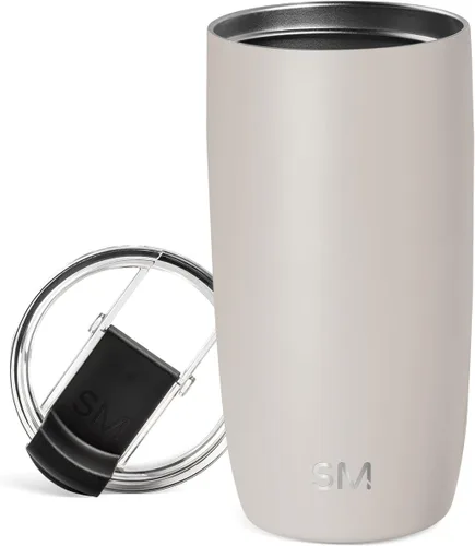 Vista 50 de Simple Modern Taza de café de viaje Tumbler con tapa abatible Reutilizable, aislada, de acero inoxidable, taza de café helado Cold Brew, termo