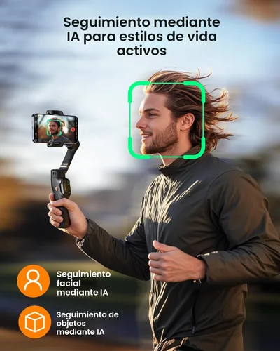 Vista 5 de Estabilizador de cardán iSteady X3 SE Plus de hohem para iPhone, cardán de teléfono de 3 ejes con control remoto desmontable, varilla extensible