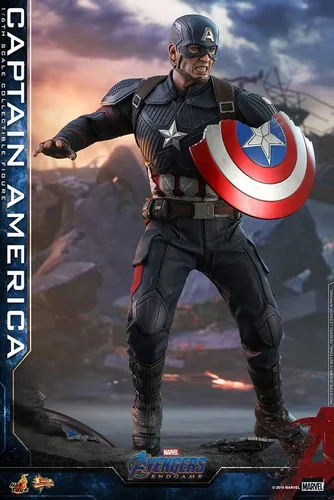 Vista 8 de Hot Toys 1:6 Capitán América - Vengadores: Endgame, Multicolor, HT904685