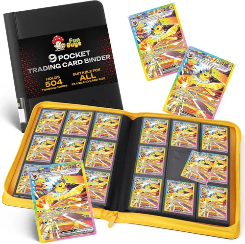 Vista 24 de Toploader - Carpeta de almacenamiento para tarjetas intercambiables, 384 12 bolsillos para Yugioh, MTG, TCG, carpetas de tarjetas para tarjetas