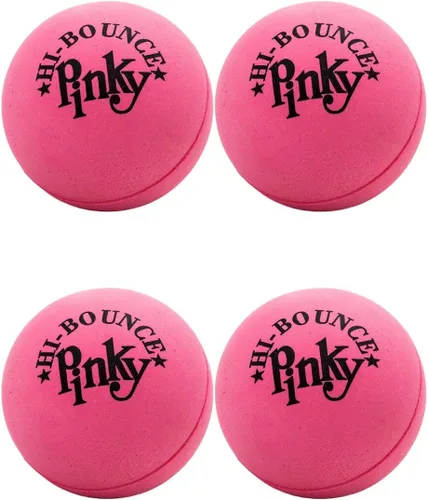 Vista 11 de Hi-Bounce Pinky Ball (paquete de 6) por JA-RU. Pelotas hinchables de goma para niños y adultos. Pelota de rebote rosa pequeña. Recuerdos de fiesta
